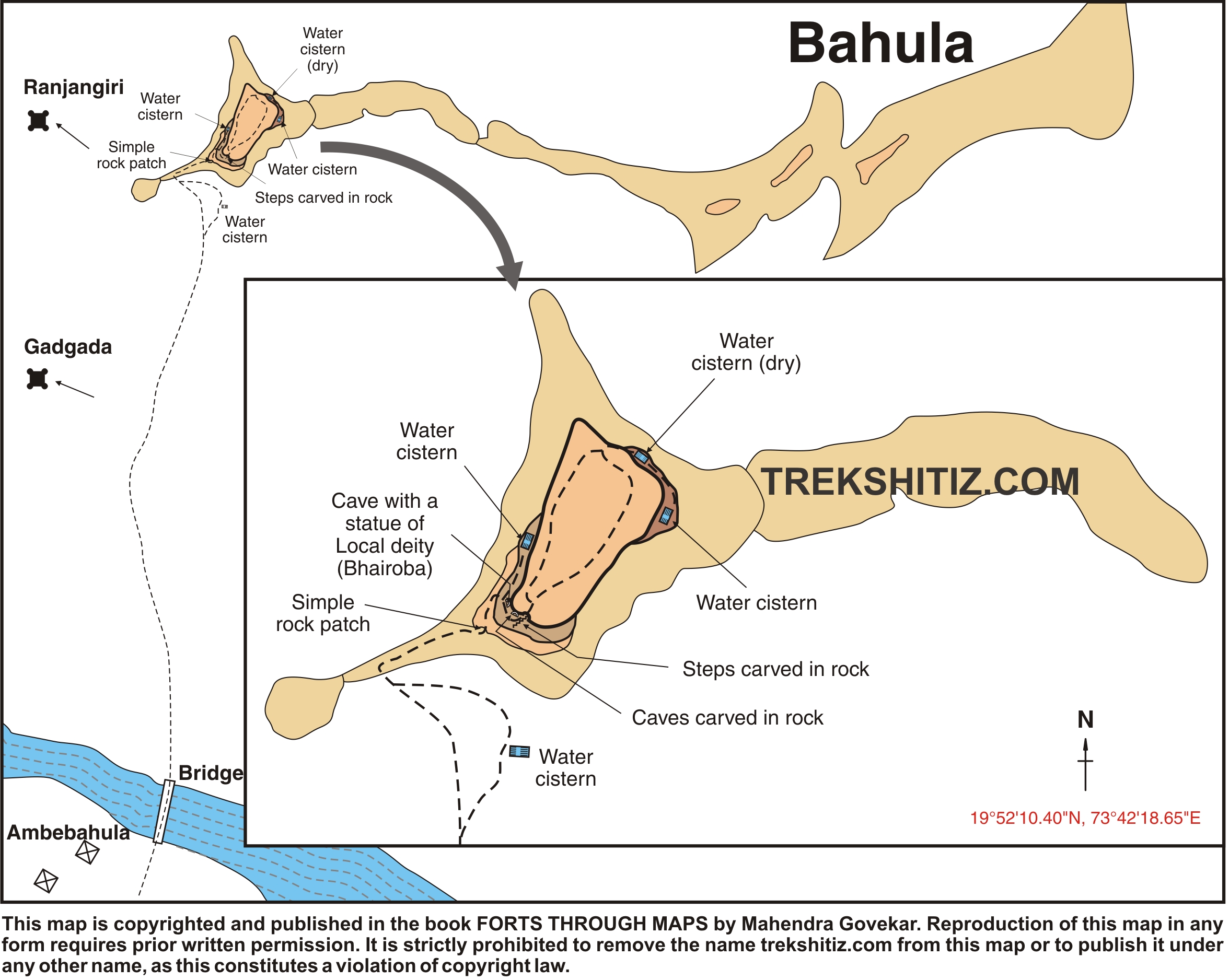 Bahula English Map